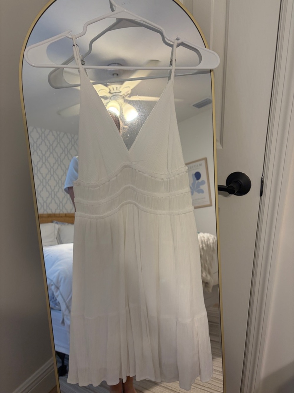 Ocean Drive White Mini Sundress